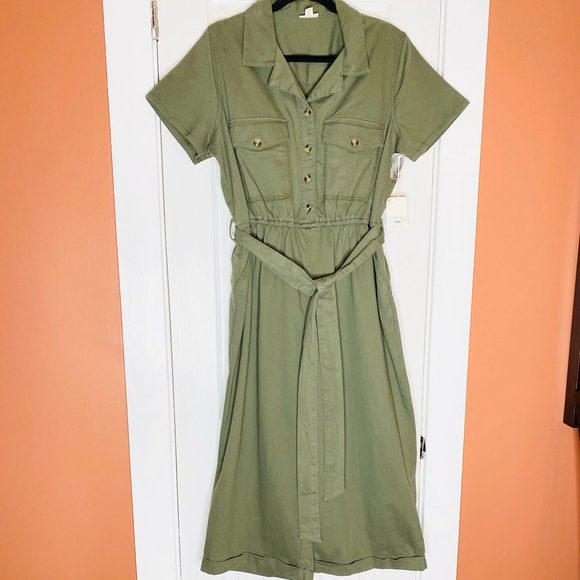 Brand New! a.n.a. Olive Jumpsuit with Belt Sz PXL - Picture 5 of 10